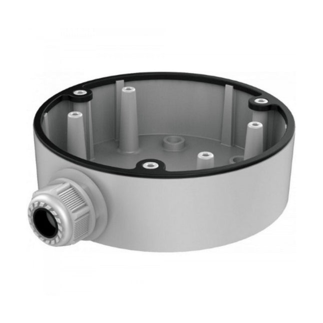 Hikvision DS-1280ZJ-DM46 white aluminium alloy junction box for dome and turret security camera mounting in Australia.