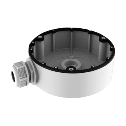 Hikvision DS-1280ZJ-DM8 white aluminium alloy junction box for dome and turret security camera mounting in Australia.