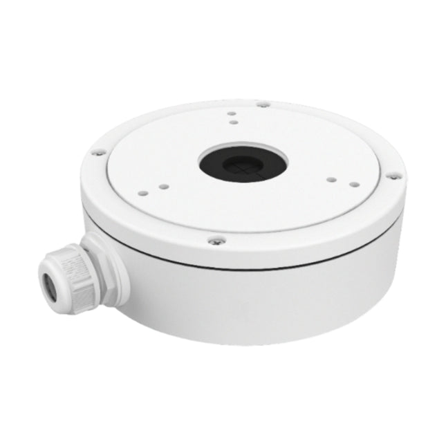 Hikvision DS-1280ZJ-M white aluminium alloy junction box for 2CD23xx series turret security cameras in Australia.