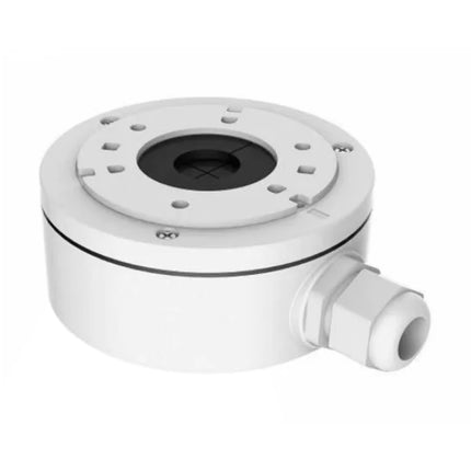 Hikvision DS-1280ZJ-XS white aluminium alloy junction box for compact dome and bullet camera mounting in Australia.