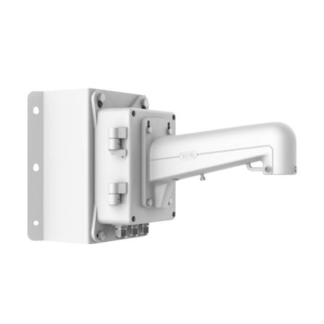Hikvision DS-1602ZJ-BOX-CORNER aluminum alloy corner mount bracket with integrated junction box for PTZ cameras