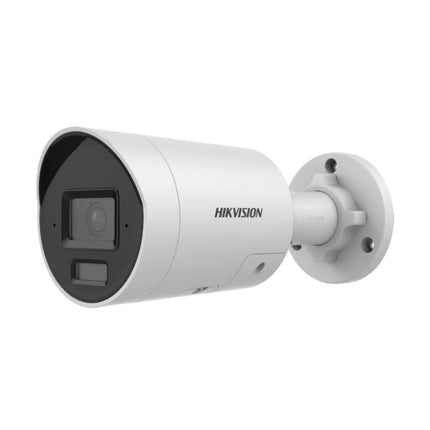 White Hikvision DS-2CD2086G2H-I2U/SL 8MP bullet camera for six-camera CCTV kit