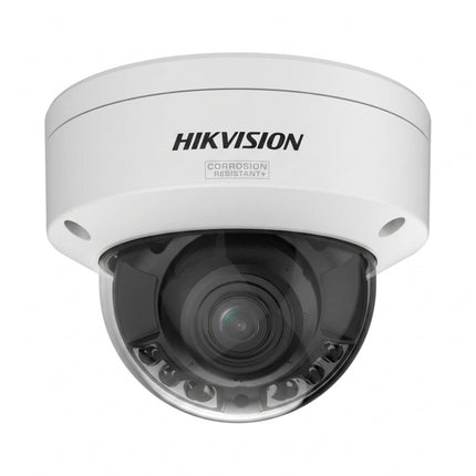 Hikvision DS-2CD37C7G3T-LIZSU/Y 12MP Smart Hybrid Light motorized varifocal dome camera front view.