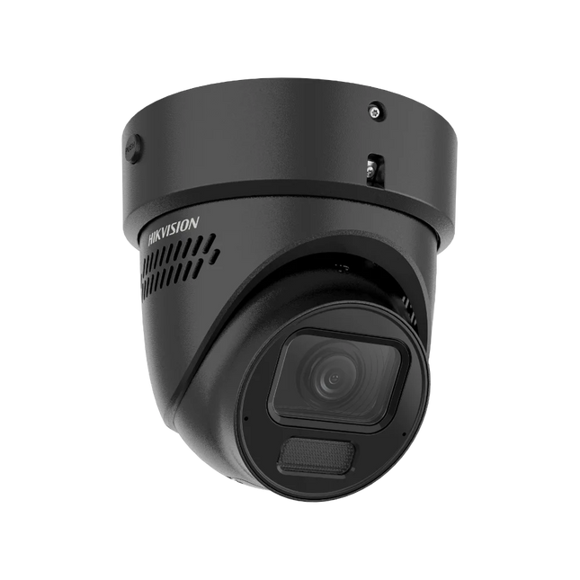 Hikvision 8MP AI dome camera black motorised varifocal