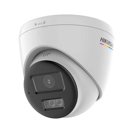 Hikvision DS-2CE72KF3T-LS 3K ColorVu Smart Hybrid Light Fixed Turret Camera front view.