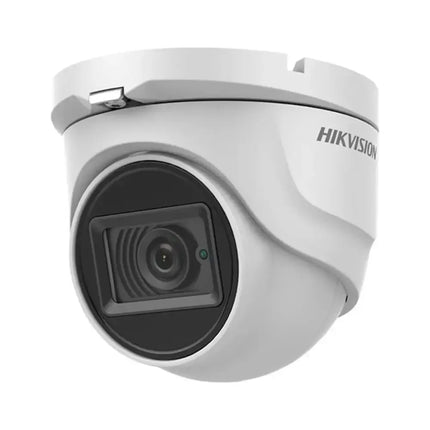 Hikvision DS-2CE76U7T-ITMF 2.8mm 8MP 4K Turbo HD wide-angle ultra-low light turret camera perspective view