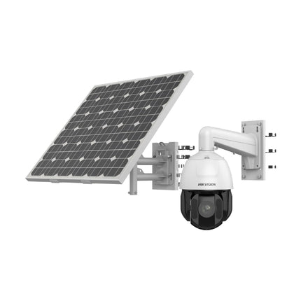 DS‑2DE5425IWG‑K/4G mounted on site with solar panel