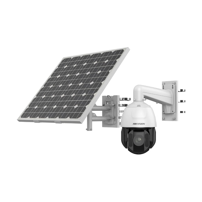 DS‑2DE5425IWG‑K/4G mounted on site with solar panel