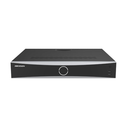 Front view of Hikvision DS‑7732NXI‑I4/16P/VPro 32‑channel AI NVR with PoE ports