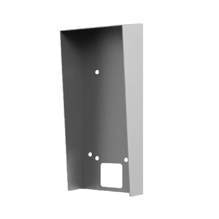 Hikvision DS-KAB502-S1 front perspective view showing SECC steel protective rain shield structure