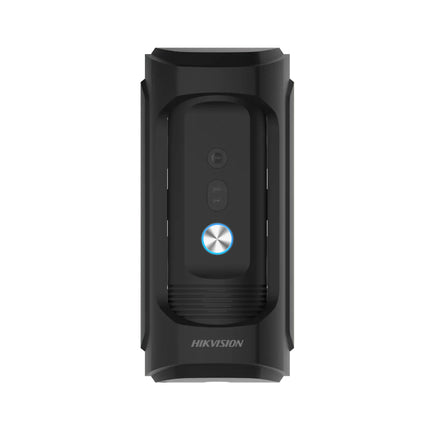 Hikvision DS-KB8113-IME1 vandal-resistant outdoor IP video intercom door station in a rugged metal housing
