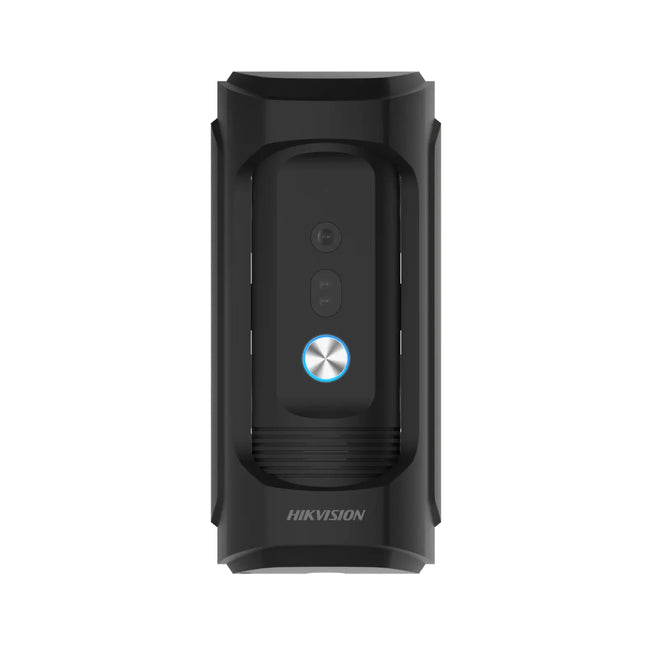 Hikvision DS-KB8113-IME1 vandal-resistant outdoor IP video intercom door station in a rugged metal housing