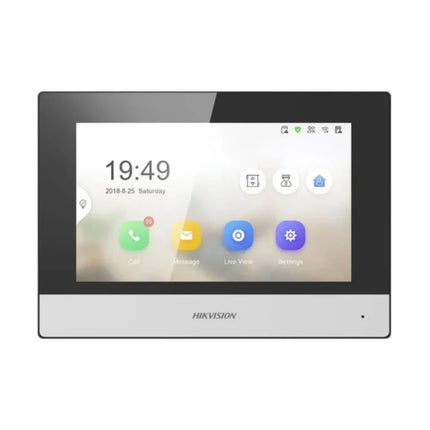 Hikvision DS-KH6320-WTE1 7" Indoor Intercom Monitor — Wi-Fi, PoE, Hik-Connect