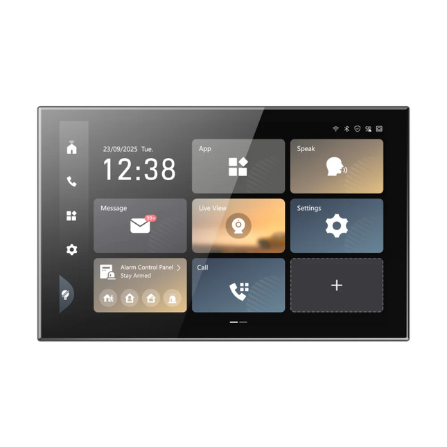 Hikvision DS-KH9570-WTE1/S 10.1 inch indoor intercom monitor front view