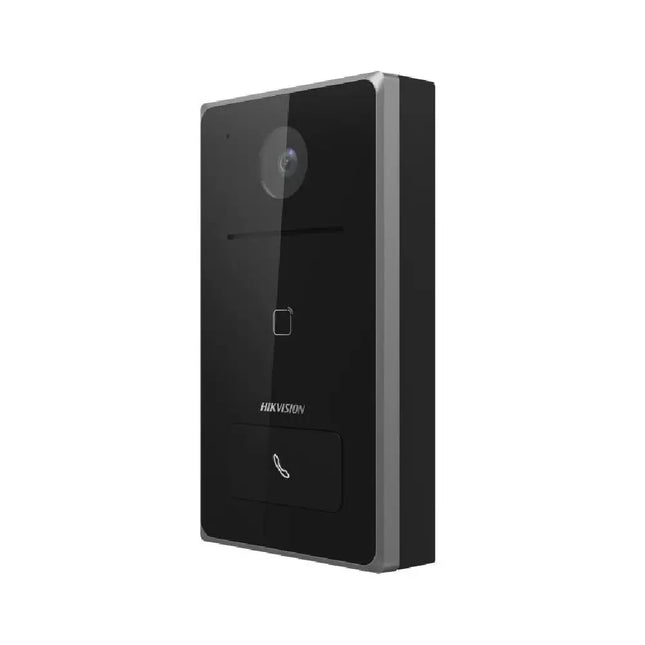Hikvision DS-KV6133-WME1 surface-mounted at an entrance