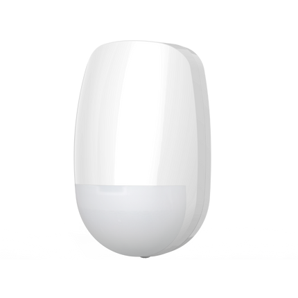 Hikvision DS-PDP15P-EG2-WB(B) AX PRO wireless indoor PIR motion detector front view.