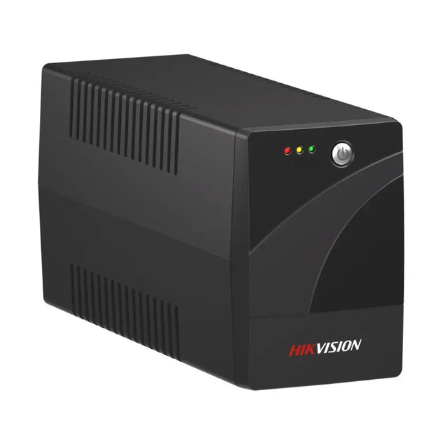 Hikvision DS-UPS1000-R-AUS 1000VA 600W Backup UPS front panel view with status indicators