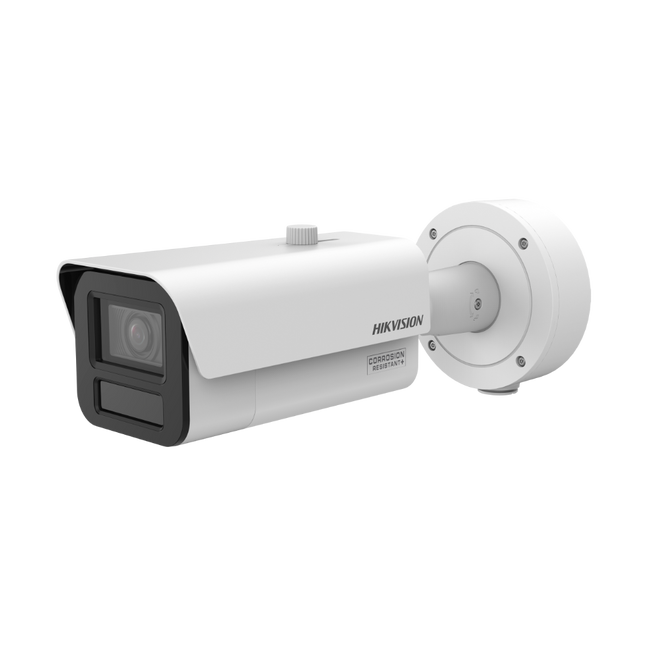 Hikvision iDS-2CD7A46G2/P-IZHSY 4MP DeepinView ANPR moto varifocal bullet camera — front view, Australian stock