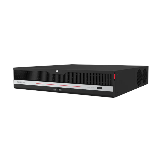 Hikvision iDS-9632NXI-P8 32 channel DeepinMind Pro AI NVR front panel — Australian stock
