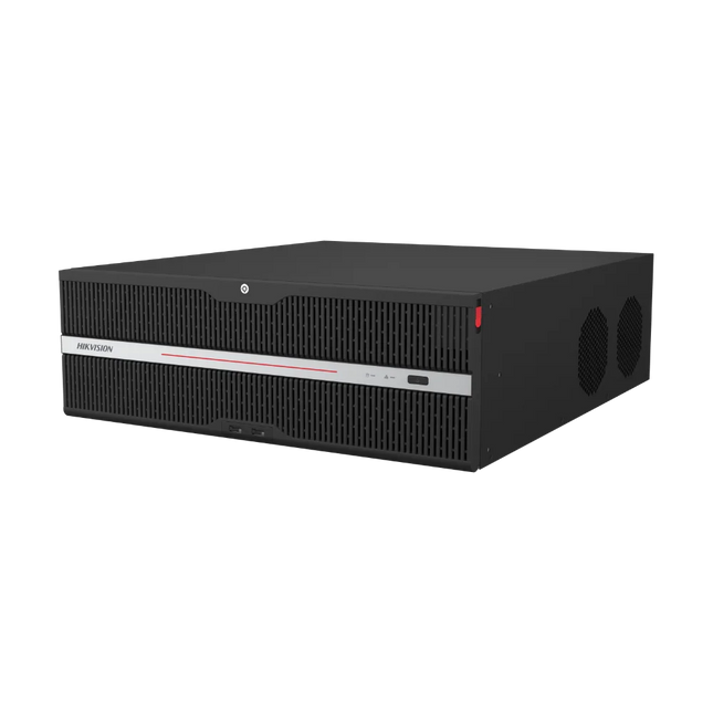 Hikvision iDS-9664NXI-P16 64 channel DeepinMind Pro AI NVR front panel — Australian stock