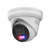 HiLook IPC-T289H-MU/SL 8MP All-in-One Turret – Fixed 2.8mm, Strobe Light, Mic & Speaker