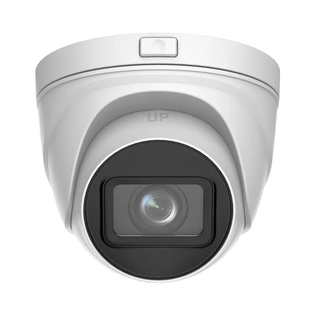 Front profile view of the HiLook IPC-T651H-Z 5MP motorized varifocal turret network camera showing its robust housing.