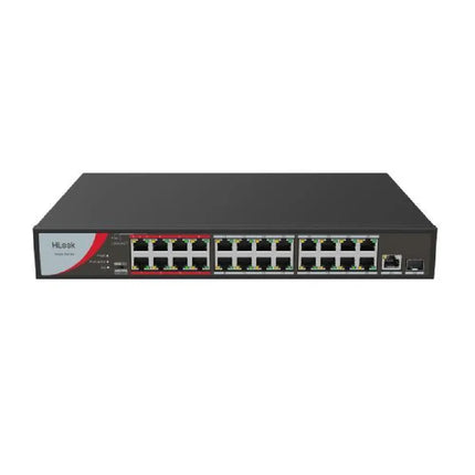 HiLook NS-0326P-230 24-port managed network switch front panel view