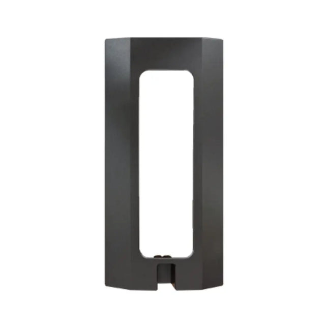 Front view of the premium IDIS DA-FM2100-TITANIUM flush mount bracket in neutral titanium finish.