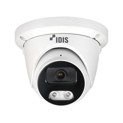 IDIS DC-D2511WER-V2 5MP IR dome camera front view, NDAA and TAA compliant IDIS Lite Series surveillance camera for Australian commercial CCTV