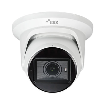 IDIS DC-D4532WERA 5MP network dome camera featuring a motorized varifocal lens and sleek indoor housing for premium commercial properties.