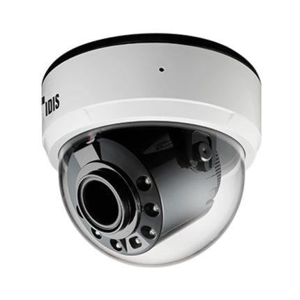 Indoor commercial retail deployment featuring the surface-mounted IDIS DC-D4536RX 5MP dome camera monitoring cash registers.