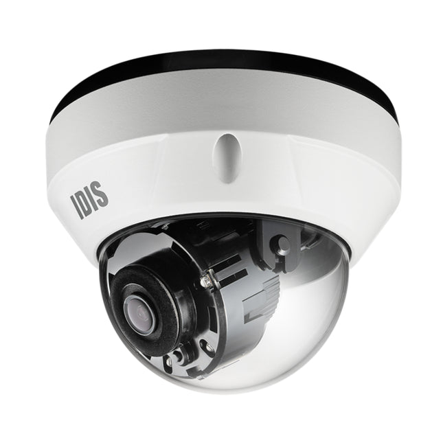 High-resolution commercial warehouse deployment using the IDIS DC-D4811WRX 4K dome camera for crisp forensic detail across expansive loading docks.