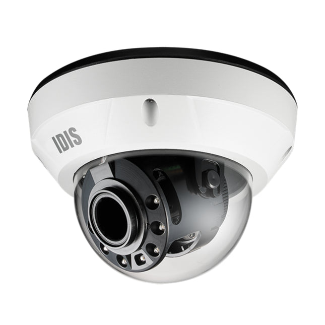High-security freezing climate installation utilizing the IDIS DC-D4831HRX 4K dome camera with active anti-frost dome heating enabled.
