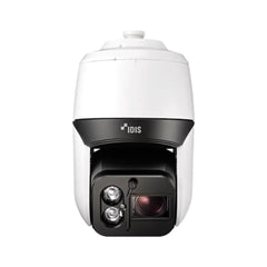 IDIS DC-S6481HRA 4MP AI Speed Dome PTZ security camera front profile showing heavy-duty outdoor housing.