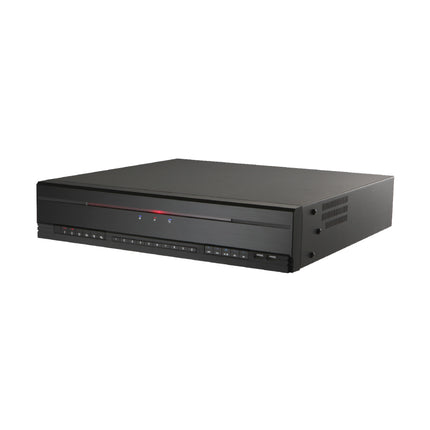 IDIS DR-3516P 16-channel 4K commercial network video recorder 0TB variant showing the clean 2U rackmountable front panel panel layout.