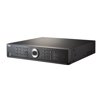 Front view of the IDIS TR-4516-4TB 16-Channel H.265 hybrid recorder showing status LEDs and control interface.