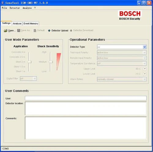 Bosch Sens Tool Software & Interface Cable for Bosch Seismic Detector/ Sensor Sensitivity Adjustment/ Data Analysis - CCTV Guru