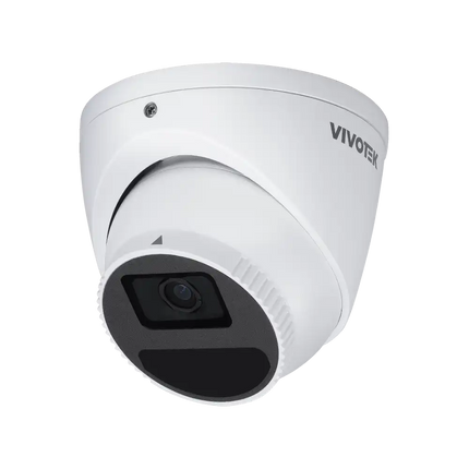 Vivotek IT9380-HV-v2 5MP outdoor turret security camera with wide-angle 2.8mm lens.