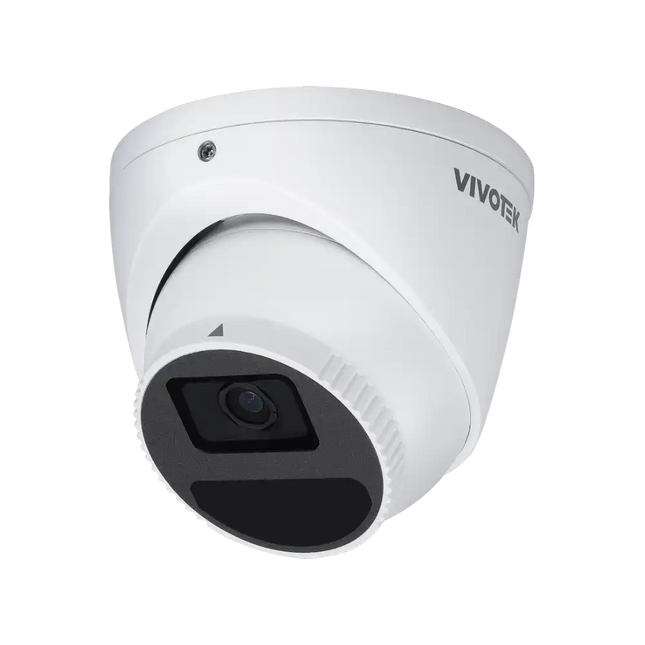 Vivotek IT9380-HV-v2 5MP outdoor turret security camera with wide-angle 2.8mm lens.