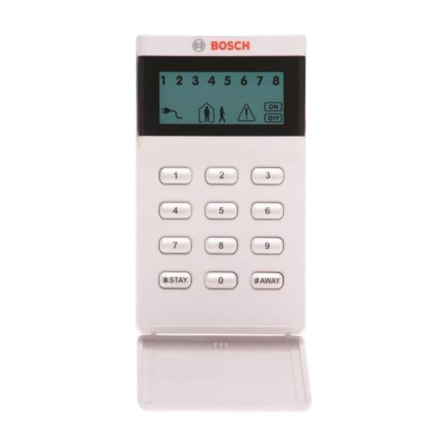 Bosch Hardwired Keypad White Icon Lcd With Backlit Plastic Wall Mount 12VDC Suits Solution 2000/ 3000 - CCTV Guru