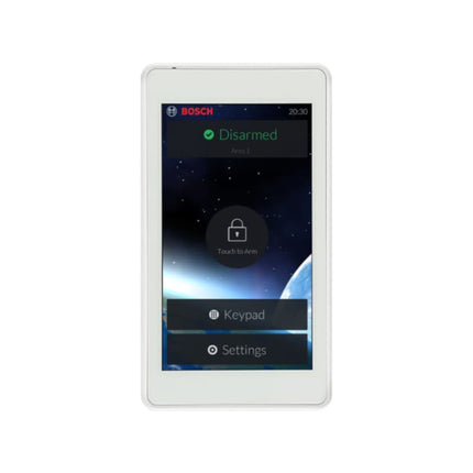 Bosch Hardwired Keypad White 5" Touch Screen With Backlit Plastic Wall Mount SDI2 12VDC Suits Solution 2000/ 3000 - CCTV Guru
