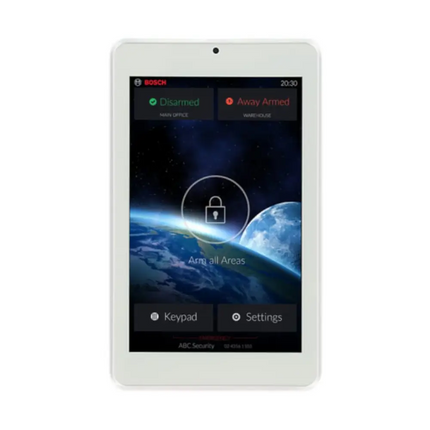 Bosch IUI-SOL-TS7 white 7-inch HD touchscreen codepad for Solution 2000 and 3000 alarm systems, SDI2 12VDC, Australia