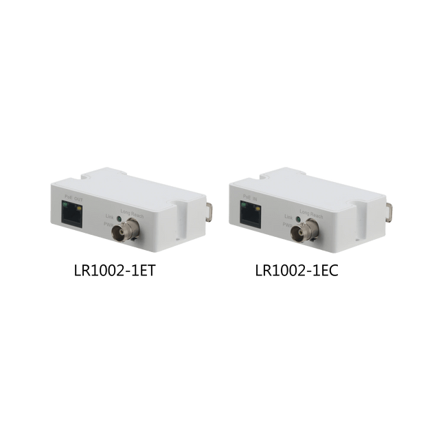 Dahua Single - Port Long Reach Ethernet Over Coax Extender Transmitter & Receiver KIT - DH - LR1002 - 1ET/LR1002 - 1EC - CCTV Guru