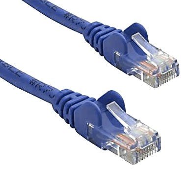 8ware CAT5e Cable 25cm / 0.25m - Blue Color Premium RJ45 Ethernet Network LAN UTP Patch Cord 26AWG CU Jacket - CCTV Guru
