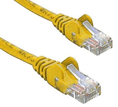 8ware CAT5e Cable 50cm / 0.5m - Yellow Color Premium RJ45 Ethernet Network LAN UTP Patch Cord 26AWG CU Jacket - CCTV Guru