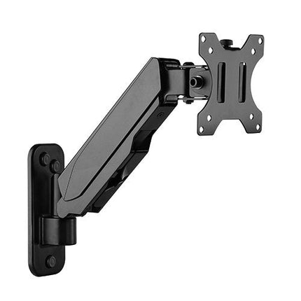 Brateck Single Screen Wall Mounted Gas Spring Monitor Arm,17' - 32',Weight Capacity (per screen) 8kg; - CCTV Guru