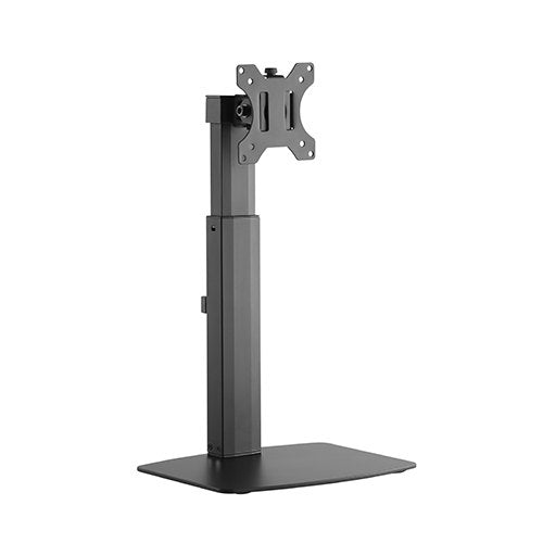 Brateck Single Free Standing Screen Pneumatic Vertical Lift Monitor Stand Fit Most 17' - 32' Flat and Curved Monitors Up to 7 kg VESA 75x75/100x100 - CCTV Guru