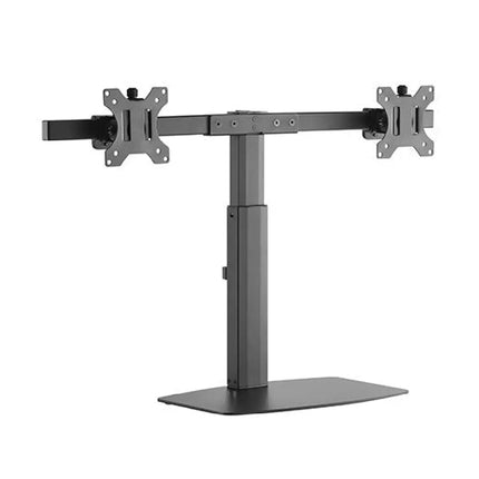 Brateck Dual Free Standing Screen Pneumatic Vertical Lift Monitor Stand Fit Most 17‘ - 27’ Monitors Up to 6kg per screen VESA 75x75/100x100 - CCTV Guru