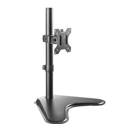 Brateck Single Free Standing Screen Economical double Joint Articulating Stell Monitor Stand Fit Most 13' - 32' Monitor Up to 8 kg VESA 75x75/100x100 - CCTV Guru