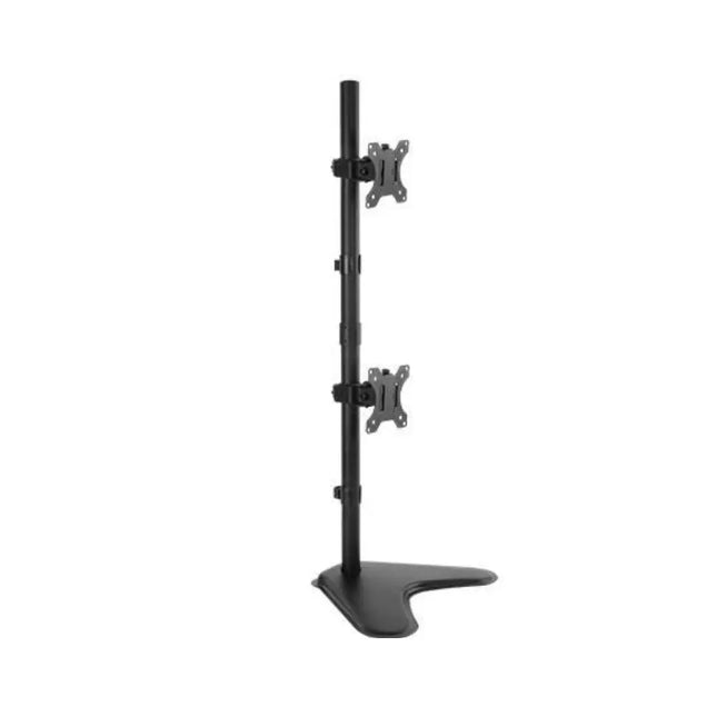 Brateck Dual Free Standing Screens Economical Double Joint Articulating Steel Monitor Stand Fit Most 13' - 32'Monitors Up to 8kg per screenVESA 100x100 - CCTV Guru